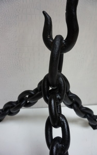 Brutalist iron Chain Table Floor Lamp Franz West ketting staande lamp ijzer kettinglamp vloerlamp-00002